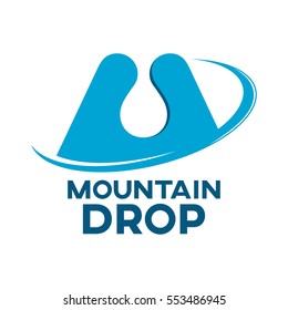 A drop of mountain water logo