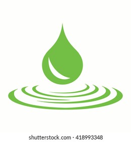 drop oil aroma spa smell relax green icon