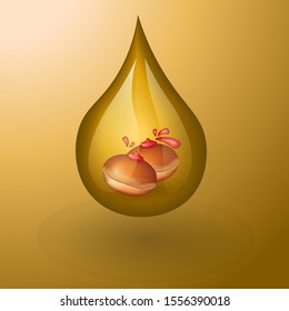 A drop of oil and donuts