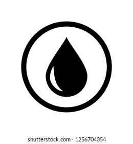 Drop of oil icon. Vector Illustration. Eps10