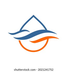 Drop Oil Logo Drop Water logo