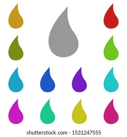 a drop of oil multi color icon. Simple glyph, flat vector of universal icons for UI and UX, website or mobile application