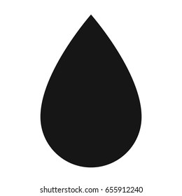 A drop of oil.Oil single icon in black style vector symbol stock illustration web.