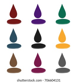 A drop of olive oil.Olives single icon in black style vector symbol stock illustration web.