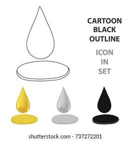 A drop of olive oil.Olives single icon in cartoon style vector symbol stock illustration web.