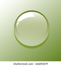 drop on Green background vector illustration