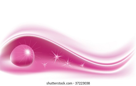 drop on pink petal vector background