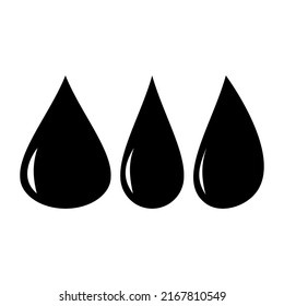 Drop on a white background. Vector illustration.