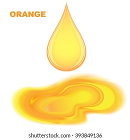 Drop of orange juice