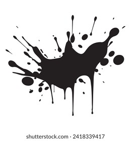 Dibujar el pincel de arte en un fondo blanco, ilustración vectorial.