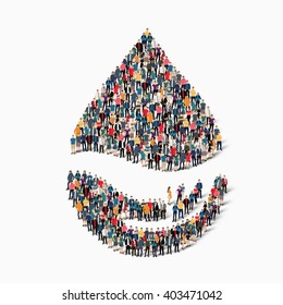 drop people  symbol