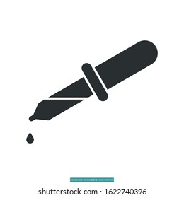 drop pipette icon vector illustration logo template for many purpose. Isolated on white background.