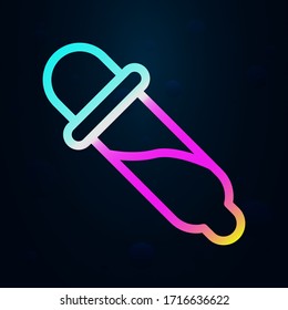Drop, pipette nolan icon. Simple thin line, outline vector of bioengineering icons for ui and ux, website or mobile application