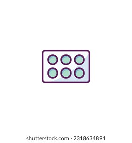 Drop Plate Filled Icon - Science and Chemical Elements Icon Vector Illustration Isolated.