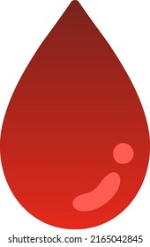 Una gota de sangre roja.