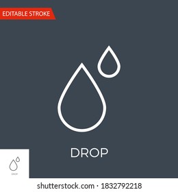 Icono de la línea del vector relacionado. Drogas. Aislado en fondo negro. Stroke editable.