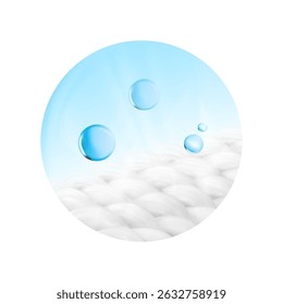 Drop removes dirty on cloth. Easy to use for design laundry products. Vector illustration isolated on white background. Can be use for your design, advertising, promo and etc. EPS10.
