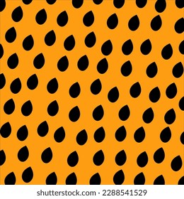 Drop seamless shape pattern abstract orange background