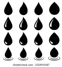 Drop set icon, logo isolated on white background