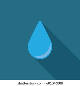 a drop, with shadow