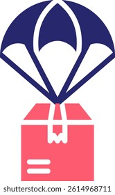 Drop Shipment Icon Fill Vector Illustration