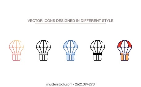 Diseño de icono de envío de gota con fondo blanco Ilustración de stock
