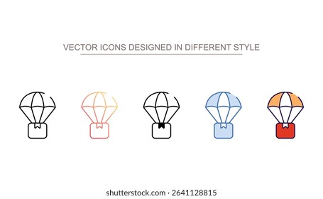Drop Shipping icon design with white background stock illustration