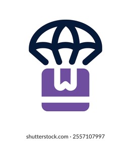 drop shipping icon. vector dual tone icon for your website, mobile, presentation, and logo design.