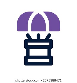 drop shipping icon. vector dual tone icon for your website, mobile, presentation, and logo design.