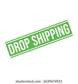 Drop Shipping Letter Rubber Stamp Vector Design Template