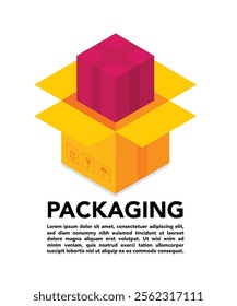 Drop shipping Package Worldwide Shipping stock illustration