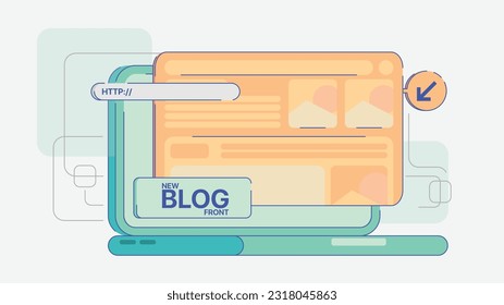 Drop shopping new shop front illustration, Green shopping illustration, light color illustration, new shop, illustration, smart devices, connected devices, phone, laptop, website, application, New, ty