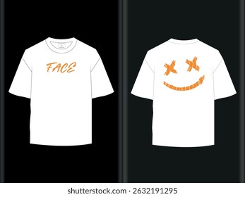 Drop Shoulder T-Shirt Design EPS Custom Design