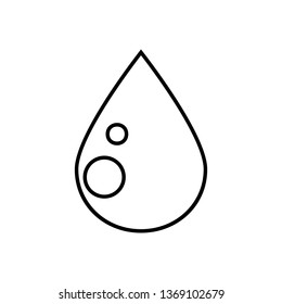 a drop sign icon. Element of Weather for mobile concept and web apps icon. Outline, thin line icon for website design and development, app development