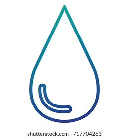 drop silhouette isolated icon
