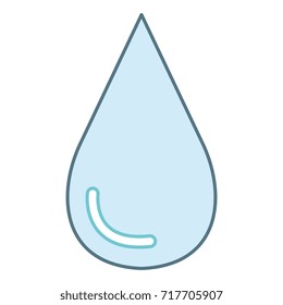 drop silhouette isolated icon