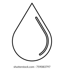 drop silhouette isolated icon