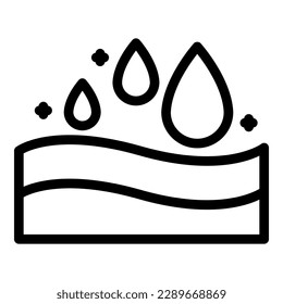 Drop skin cream icon outline vector. Clinic health. Doctor health