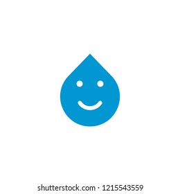 Drop smile icon. vector illustration