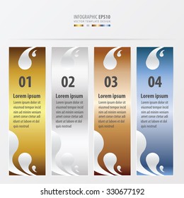 drop styles banner gold, bronze, silver, blue color