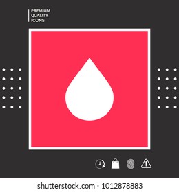 Drop symbol icon