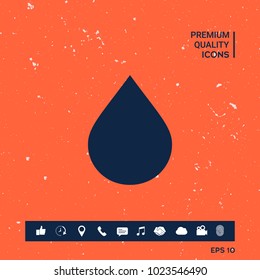 Drop symbol icon