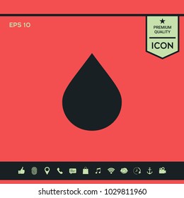 Drop symbol icon