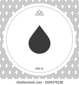 Drop symbol icon