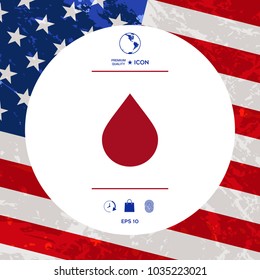 Drop symbol icon
