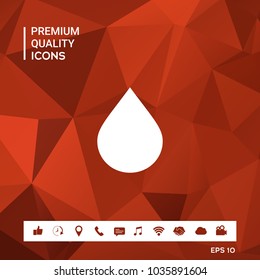 Drop symbol icon