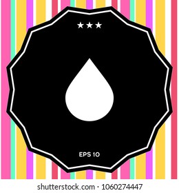 Drop symbol icon