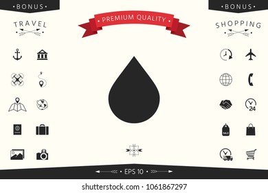 Drop symbol icon