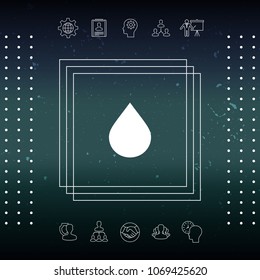 Drop symbol icon