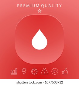 Drop symbol icon